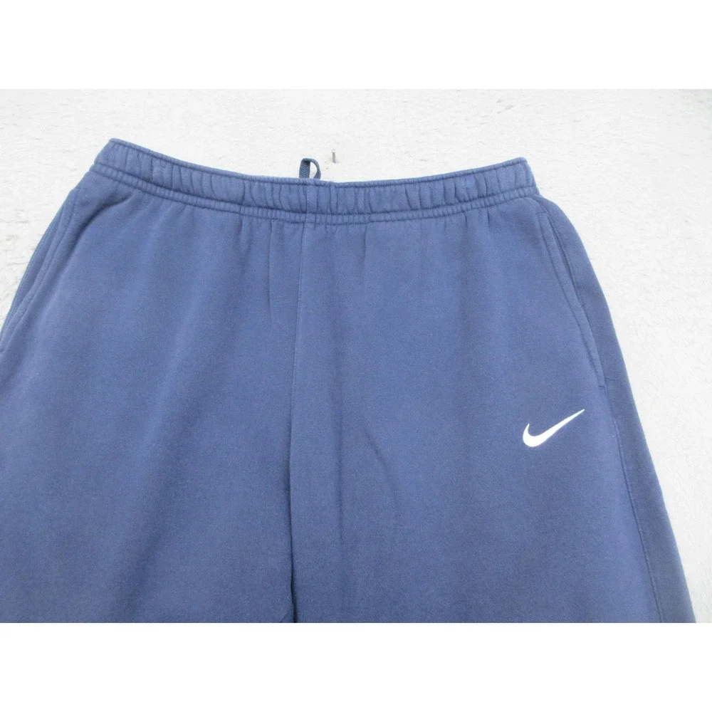 Nike Club Fleece Jogger Pants Mens XL Blue Sweatpants Swoosh Logo Gym Athleisure